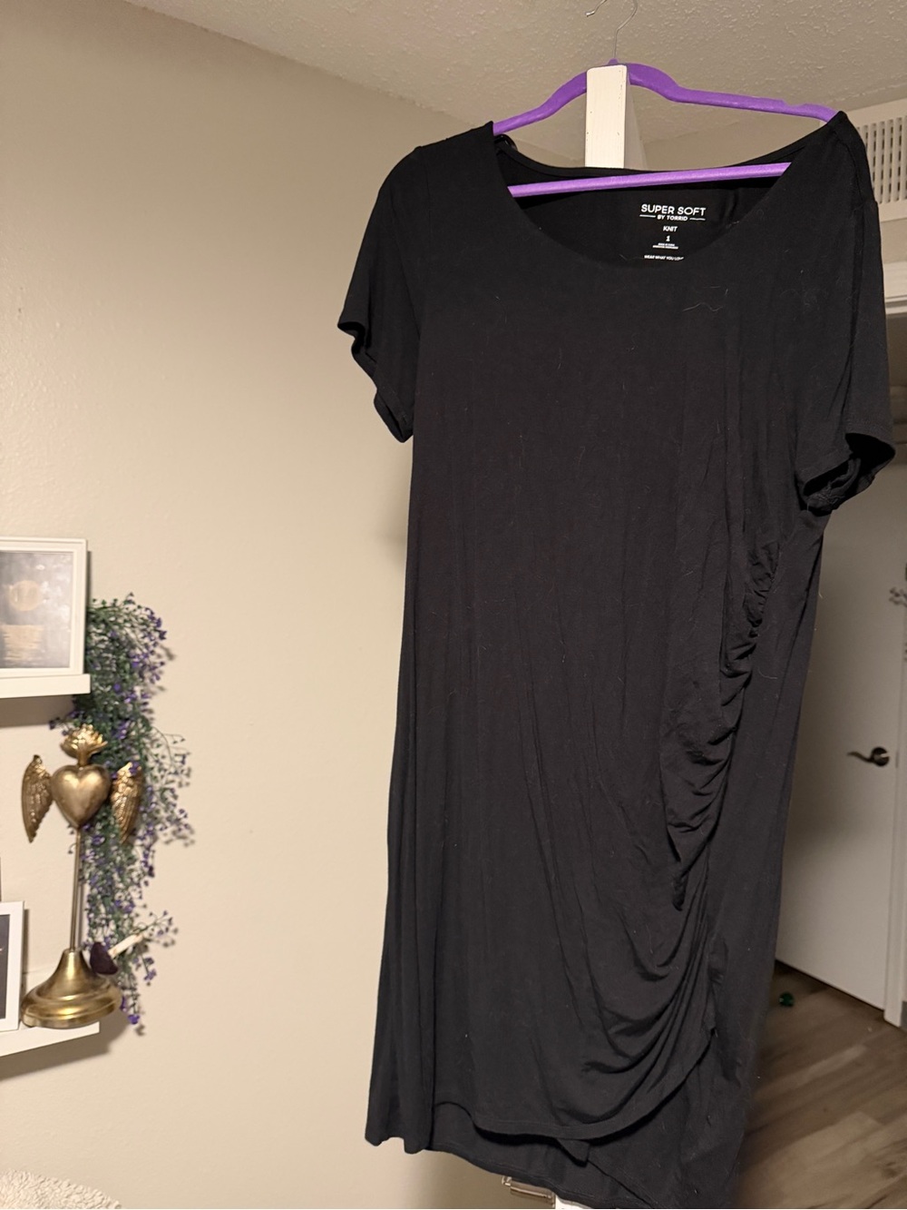 torrid Black Short Sleeve Mini Dress